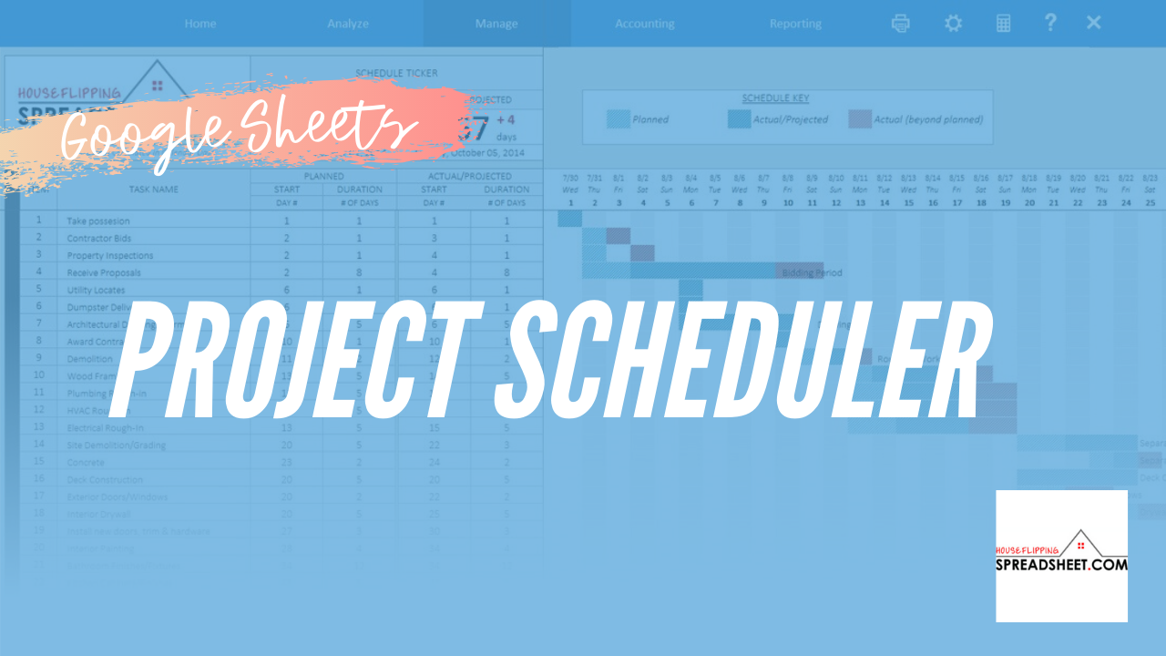 Project Scheduler For Google Sheets